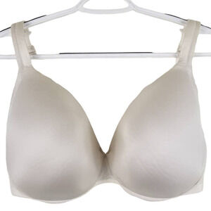 Cacique Satin Look Full Coverage  Underwire Cream Women's Bra 38F